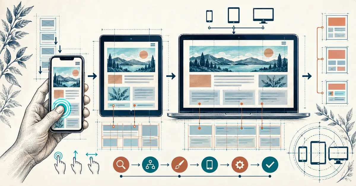 Quais são os passos para criar um site otimizado para dispositivos móveis?